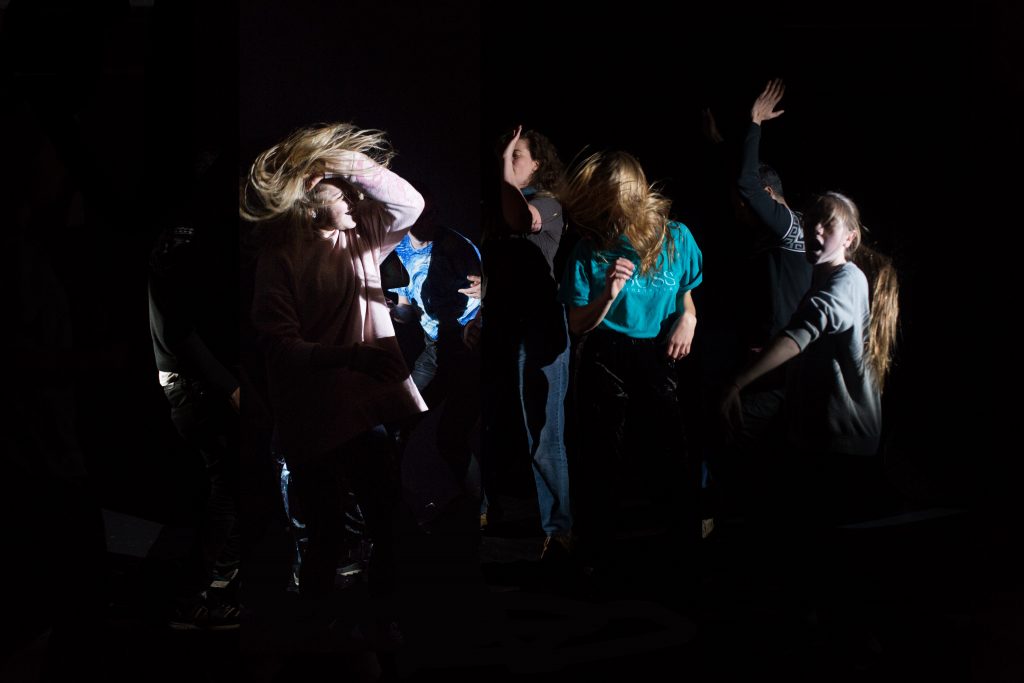 Dancers at No Lights, No Lycra in Austin, Texas.