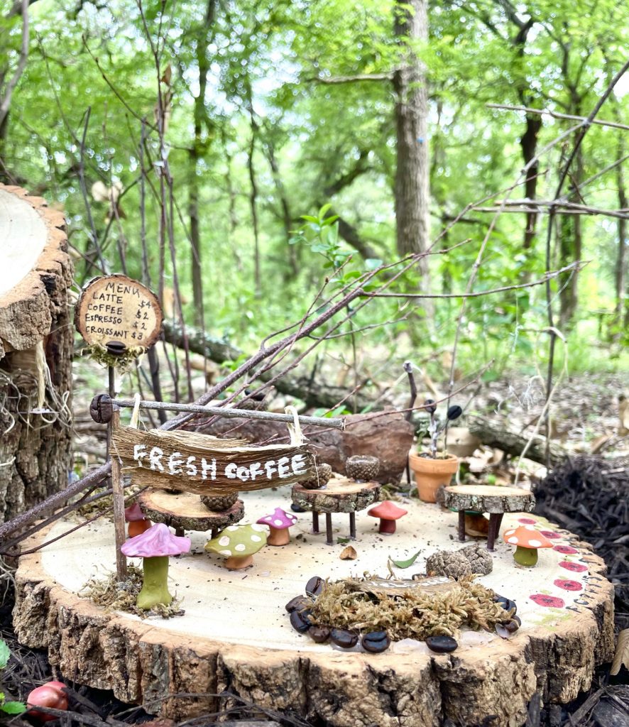 A miniature coffee shop for fairies.