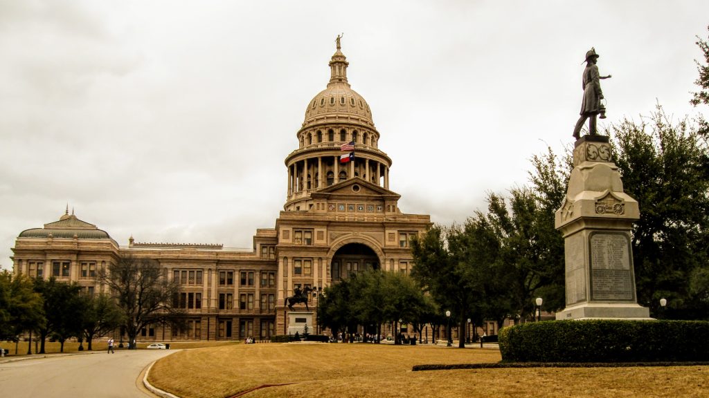 Texas State Capitol Building in Austin, Texas.